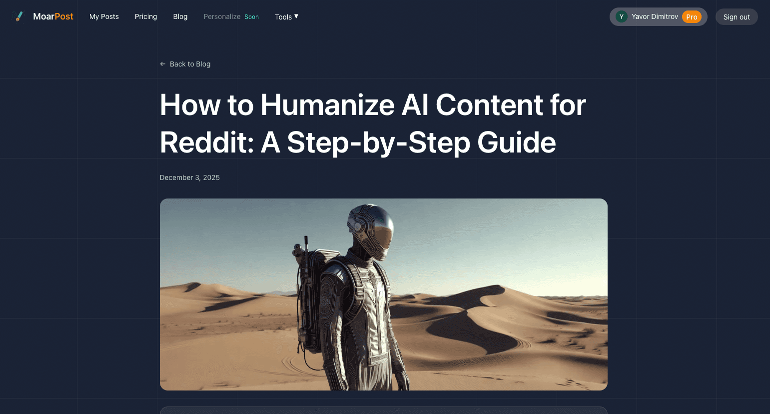 MoarPost - AI Content Platform - Screenshot 4